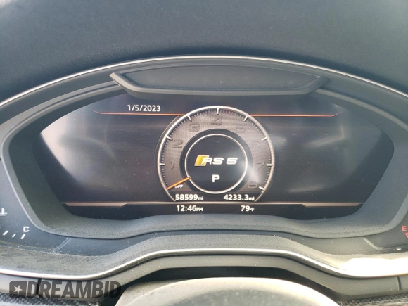2018 Audi RS 5 z VIN WUAPWAF52JA903044, wystawiony jako Copart lot #72699072 z przebiegiem 58 599 mil mil oraz . Historia ofert i sprzedaży dostępna na DreamBid. Obrazek 9.