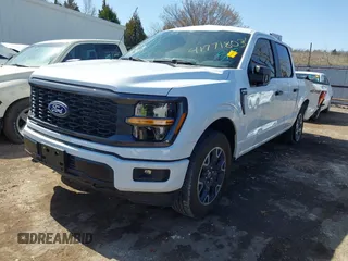 2024 Ford F-150 STX with VIN 1FTFW2L51RKF56802, listed as a IAAI auction lot 41771803 with 5,643 mi miles and . Bid and sale history available at carsss.com. Image 2.