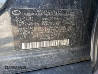 2013 Hyundai Sonata GLS with VIN 5NPEB4AC6DH617735, listed as a Copart auction lot 69898814 with 82,387 mi miles and Salvage Title. Bid and sale history available at carsss.com. Image 13.