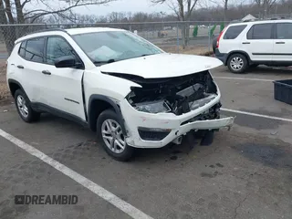 2018 Jeep Compass Sport with VIN 3C4NJDAB6JT456728, listed as a IAAI auction lot 41679471 with 75,162 mi miles and . Bid and sale history available at DreamBid. Image 1.