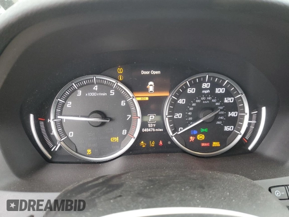 2019 Acura MDX Technology with VIN 5J8YD4H50KL003207, listed as a Copart auction lot 53204645 with 48,476 mi miles and Salvage title. Bid and sale history available at DreamBid. Image 9.