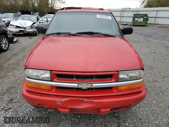 2000 Chevrolet Blazer LS с VIN 1GNCT18W5YK210040, выставлен на аукционе Copart как лот 73253404 с пробегом Не указан миль и Чистый • Clean title. История ставок и продаж доступна на DreamBid. Изображение 5.