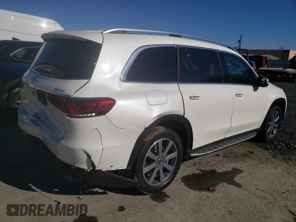 2022 Mercedes-Benz GLS 450 with VIN 4JGFF5KE9NA609048, listed as a Copart auction lot 42990394 with 32,539 mi miles and . Bid and sale history available at DreamBid. Image 3.