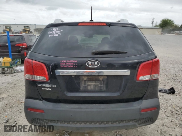 2013 Kia Sorento LX with VIN 5XYKT4A67DG406156, listed as a Copart auction lot 51666395 with 146,981 mi miles and Clean Title. Bid and sale history available at carsss.com. Image 6.