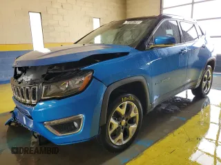 2017 Jeep Compass Limited z VIN 3C4NJDCB7HT641989, wystawiony jako Copart lot #60239735 z przebiegiem 61 915 mil mil oraz Czysty tytuł • Clean title. Historia ofert i sprzedaży dostępna na DreamBid. Obrazek 1.