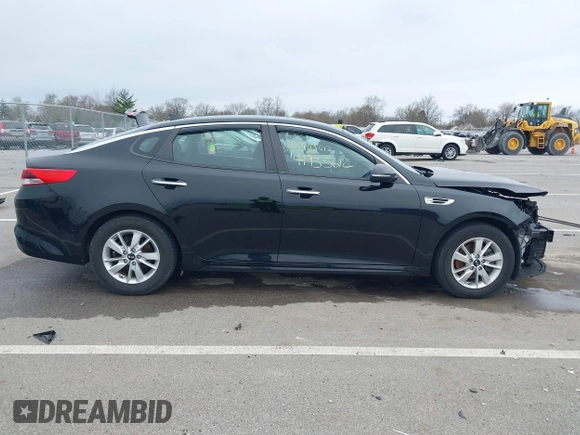 2018 Kia Optima LX with VIN 5XXGT4L33JG240159, listed as a IAAI auction lot 41935612 with 58,756 mi miles and . Bid and sale history available at carsss.com. Image 14.