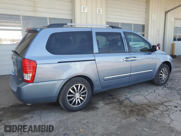 2011 Kia Sedona EX with VIN KNDMH4C70B6369158, listed as a Copart auction lot 53392605 with 0 mi miles and Clean Title. Bid and sale history available at carsss.com. Image 3.
