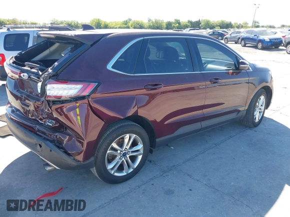 2017 Ford Edge SEL with VIN 2FMPK3J9XHBB87079, listed as a IAAI auction lot 41839642 with 106,391 mi miles. Bid and sale history available at carsss.com. Image 4.