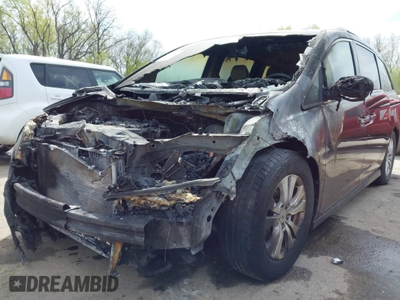 2014 Honda Odyssey EX-L with VIN 5FNRL5H64EB115536, listed as a IAAI auction lot 41997948 with Not Provided miles and . Bid and sale history available at carsss.com. Image 6.