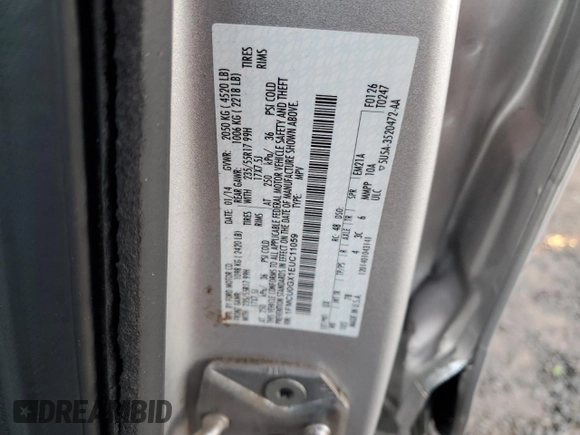 2014 Ford Escape SE with VIN 1FMCU0GX1EUC11059, listed as a Copart auction lot 88116175 with 94,001 mi miles and Salvage Title. Bid and sale history available at carsss.com. Image 13.