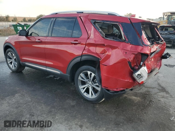 2020 Ford Explorer Platinum with VIN 1FM5K8HC7LGB80498, listed as a Copart auction lot 84075354 with 53,302 mi miles and Salvage Title. Bid and sale history available at carsss.com. Image 2.