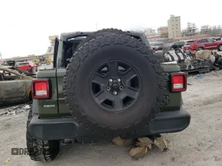 2021 Jeep Wrangler Unlimited Willys with VIN 1C4HJXDM5MW546429, listed as a Copart auction lot 48635325 with 16,353 mi miles and Salvage Title. Bid and sale history available at DreamBid. Image 6.