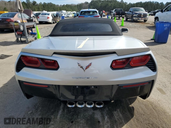 2014 Chevrolet Corvette Z51 3LT z VIN 1G1YM3D72E5125066, wystawiony jako Copart lot #47862275 z przebiegiem 19 615 mil mil oraz Szkoda całkowita • Salvage title. Historia ofert i sprzedaży dostępna na DreamBid. Obrazek 6.