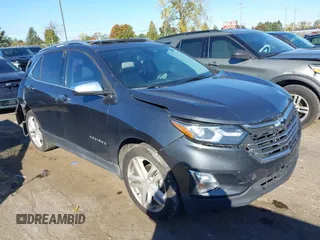 2018 Chevrolet Equinox Premier with VIN 3GNAXWEX3JS507579, listed as a IAAI auction lot 40610568 with 78,541 mi miles and . Bid and sale history available at carsss.com. Image 1.