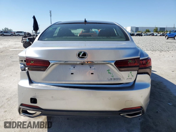 2024 Lexus LS 500 with VIN JTHD51GF5R5012520, listed as a Copart auction lot 49307425 with 1,728 mi miles and Salvage title. Bid and sale history available at DreamBid. Image 6.
