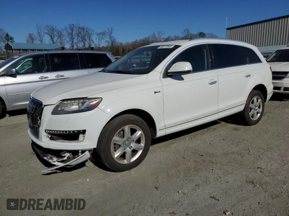 2015 Audi Q7 3.0T Premium with VIN WA1CGAFE2FD023423, listed as a Copart auction lot 46877365 with 124,225 mi miles and Salvage Title. Bid and sale history available at carsss.com. Image 1.