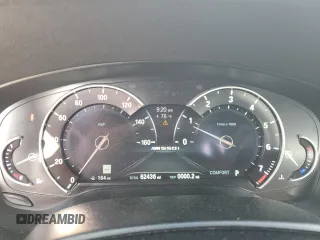 2018 BMW 5 Series M550i xDrive with VIN WBAJB9C58JG464461, listed as a Copart auction lot 53626575 with 62,436 mi miles and Salvage Title. Bid and sale history available at carsss.com. Image 9.