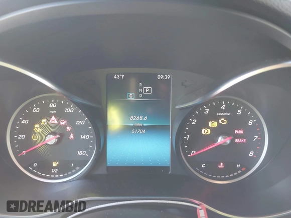 2020 Mercedes-Benz GLC 300 with VIN W1N0G8DB5LV261601, listed as a IAAI auction lot 41123293 with 51,704 mi miles and . Bid and sale history available at DreamBid. Image 7.