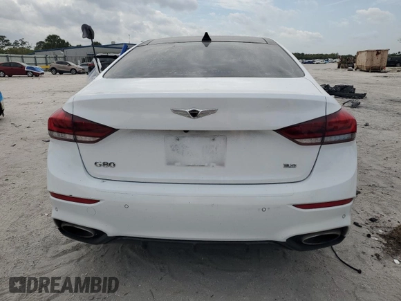 2019 Genesis G80 3.8L с VIN KMHGN4JE9KU288786, выставлен на аукционе Copart как лот 47578115 с пробегом 53 107 миль миль и На запчасти • Non repairable. История ставок и продаж доступна на DreamBid. Изображение 6.