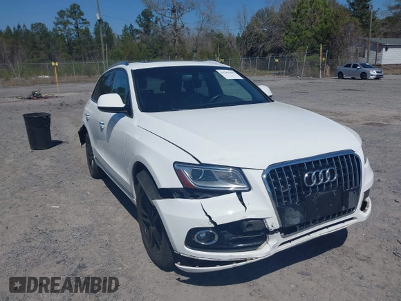 2015 Audi Q5 Premium Plus with VIN WA1LFAFP7FA103337, listed as a IAAI auction lot 41781390 with 96,465 mi miles and . Bid and sale history available at DreamBid. Image 1.