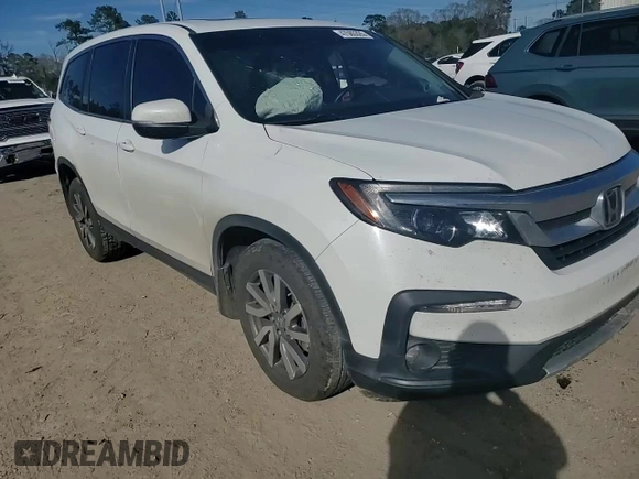 2021 Honda Pilot EX-L with VIN 5FNYF5H53MB037341, listed as a Copart auction lot 47585325 with 80,992 mi miles and Salvage Title. Bid and sale history available at DreamBid. Image 12.