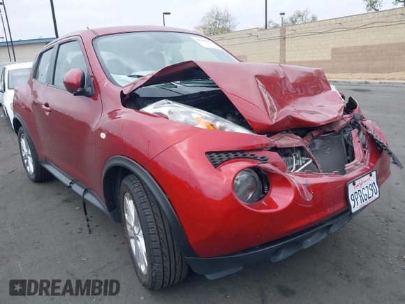 2013 Nissan Juke SV with VIN JN8AF5MRXDT219470, listed as a IAAI auction lot 42104778 with 62,839 mi miles and . Bid and sale history available at carsss.com. Image 1.
