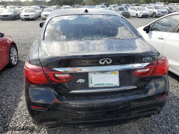 2015 Infiniti Q70L with VIN JN1BY1PP6FM601878, listed as a Copart auction lot 74319864 with 0 mi miles and Salvage Title. Bid and sale history available at carsss.com. Image 6.