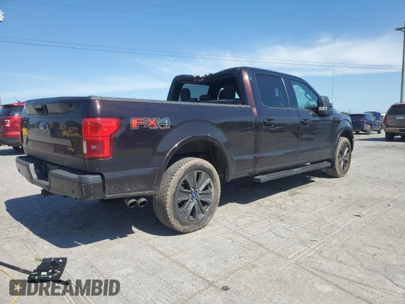 2018 Ford F-150 XL with VIN 1FTFW1E58JFB99171, listed as a Copart auction lot 58036525 with 125,390 mi miles and Salvage title. Bid and sale history available at DreamBid. Image 3.