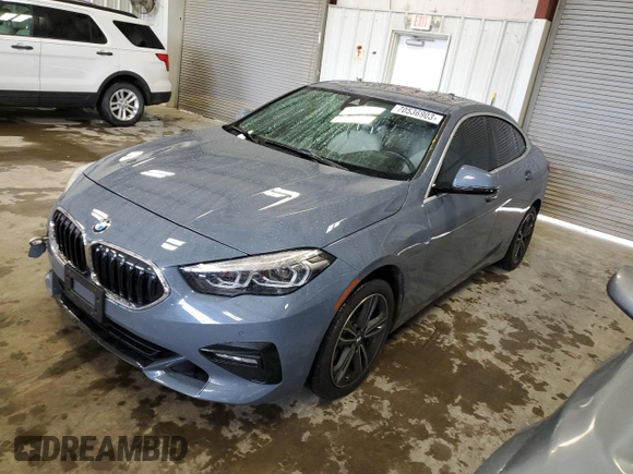 2021 BMW 2 Series 228i xDrive with VIN WBA73AK00M7G60447, listed as a Copart auction lot 70536903 with 36,668 mi miles. Bid and sale history available at carsss.com. Image 1.