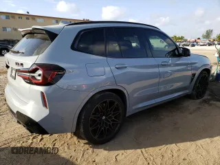 2022 BMW X3 M z VIN 5YM13EC01N9L57914, wystawiony jako Copart lot #38498483 z przebiegiem 17 261 mil mil oraz Szkody całkowita. Historia ofert i sprzedaży dostępna na DreamBid. Obrazek 3.