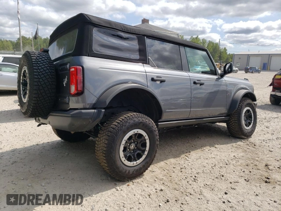 2023 Ford Bronco with VIN 1FMEE5DH4PLB12356, listed as a Copart auction lot 69272094 with 32,392 mi miles and Salvage Title. Bid and sale history available at DreamBid. Image 3.