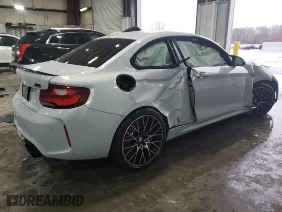 2020 BMW M2 Competition with VIN WBS2U7C02L7D74179, listed as a Copart auction lot 43246245 with 48,062 mi miles and Salvage Title. Bid and sale history available at carsss.com. Image 3.