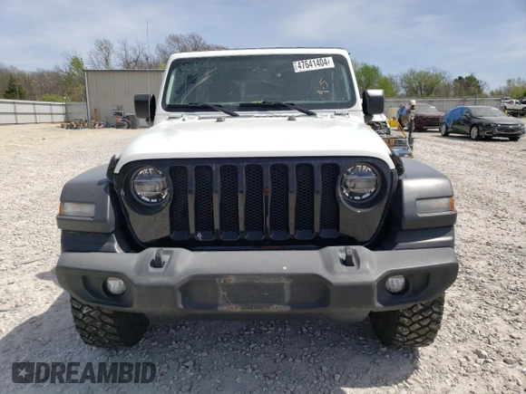 2020 Jeep Wrangler Unlimited Sport with VIN 1C4HJXDN7LW169755, listed as a Copart auction lot 47641404 with 85,902 mi miles and Salvage title. Bid and sale history available at DreamBid. Image 5.
