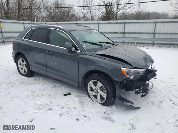 2021 Audi Q3 Premium with VIN WA1AUCF32M1130433, listed as a Copart auction lot 44853145 with 18,694 mi miles and Clean Title. Bid and sale history available at carsss.com. Image 4.