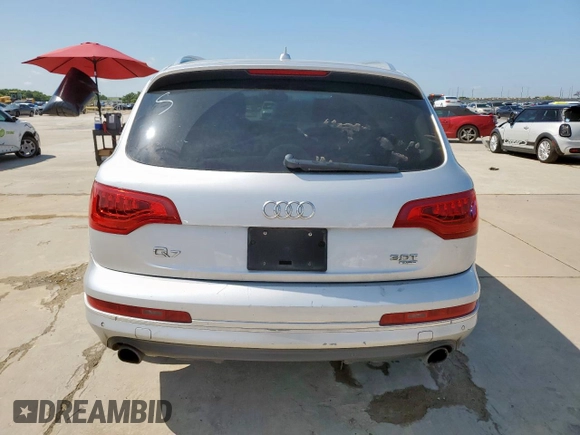 2015 Audi Q7 Premium Plus with VIN WA1LGAFE3FD022460, listed as a Copart auction lot 64338415 with 169,479 mi miles and Clean title. Bid and sale history available at DreamBid. Image 6.