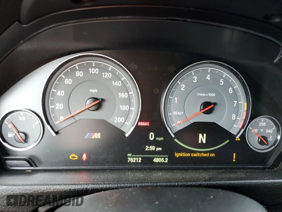 2015 BMW M4 with VIN WBS3R9C54FK333502, listed as a Copart auction lot 64462502 with 76,212 mi miles. Bid and sale history available at carsss.com. Image 8.