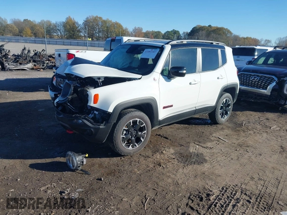 2023 Jeep Renegade Trailhawk with VIN ZACNJDC17PPP43822, listed as a IAAI auction lot 41081187 with 9,256 mi miles and . Bid and sale history available at DreamBid. Image 19.