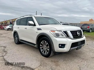 2020 Nissan Armada SL with VIN JN8AY2NDXL9112023, listed as a Copart auction lot 63933145 with 56,755 mi miles and Clean title. Bid and sale history available at DreamBid. Image 1.