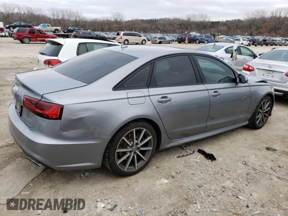 2017 Audi A6 Premium Plus with VIN WAUG8AFC3HN133684, listed as a Copart auction lot 71341142 with 0 mi miles. Bid and sale history available at carsss.com. Image 3.