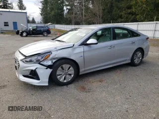 2019 Hyundai Sonata Hybrid SE with VIN KMHE24L30KA090899, listed as a Copart auction lot 46340065 with 61,494 mi miles and Salvage Title. Bid and sale history available at carsss.com. Image 1.