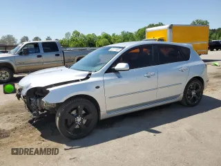 2004 Mazda 3 s with VIN JM1BK343741122704, listed as a Copart auction lot 53317435 with 214,688 mi miles and Salvage Title. Bid and sale history available at carsss.com. Image 1.