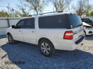 2015 Ford Expedition Max Platinum with VIN 1FMJK1MT0FEF33093, listed as a Copart auction lot 47440495 with 154,287 mi miles and Salvage title. Bid and sale history available at DreamBid. Image 2.