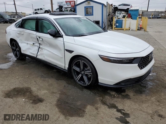 2023 Honda Accord Sport with VIN 1HGCY2F52PA058802, listed as a Copart auction lot 55868395 with 18,218 mi miles and Salvage title. Bid and sale history available at DreamBid. Image 4.