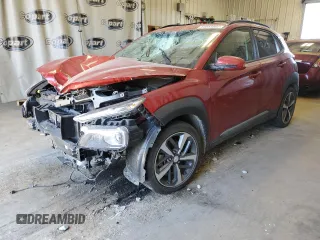 2020 Hyundai Kona Ultimate with VIN KM8K53A5XLU465531, listed as a Copart auction lot 64053502 with 57,291 mi miles. Bid and sale history available at carsss.com. Image 2.