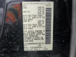 2013 Nissan Xterra S с VIN 5N1AN0NW9DN824537, выставлен на аукционе Copart как лот 47961455 с пробегом 118 786 миль миль и Списание • Salvage title. История ставок и продаж доступна на DreamBid. Изображение 14.
