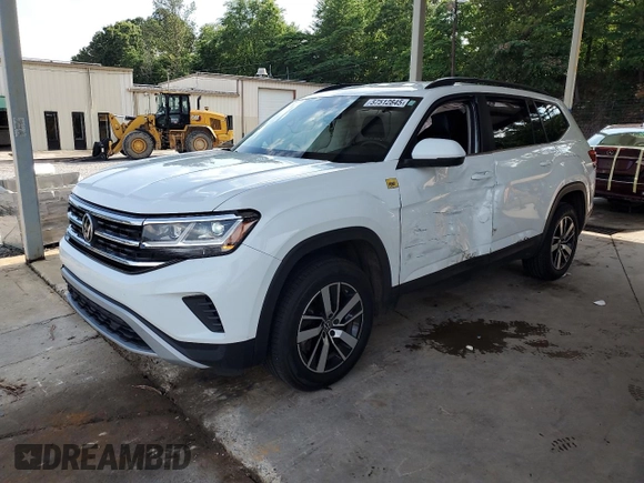 2023 Volkswagen Atlas SE with VIN 1V2DP2CA9PC529158, listed as a Copart auction lot 57512845 with 73,023 mi miles and Salvage title. Bid and sale history available at DreamBid. Image 1.