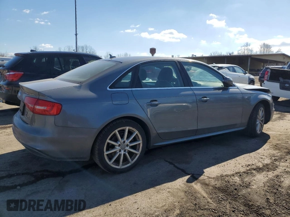 2016 Audi A4 Premium with VIN WAUBFAFL9GN015797, listed as a Copart auction lot 47140885 with 178,053 mi miles and Salvage Title. Bid and sale history available at carsss.com. Image 3.
