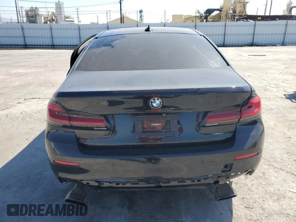 2021 BMW 5 Series 530i with VIN WBA53BH06MWW97316, listed as a Copart auction lot 46530955 with 72,891 mi miles and Salvage title. Bid and sale history available at DreamBid. Image 6.