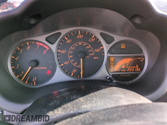 2002 Toyota Celica GT with VIN JTDDR32T620116886, listed as a Copart auction lot 82425874 with 203,196 mi miles and Salvage Title. Bid and sale history available at carsss.com. Image 9.
