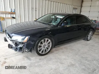 2013 Audi A8 4.0L with VIN WAUR2AFD6DN020907, listed as a Copart auction lot 54742325 with 88,042 mi miles and Salvage title. Bid and sale history available at DreamBid. Image 1.
